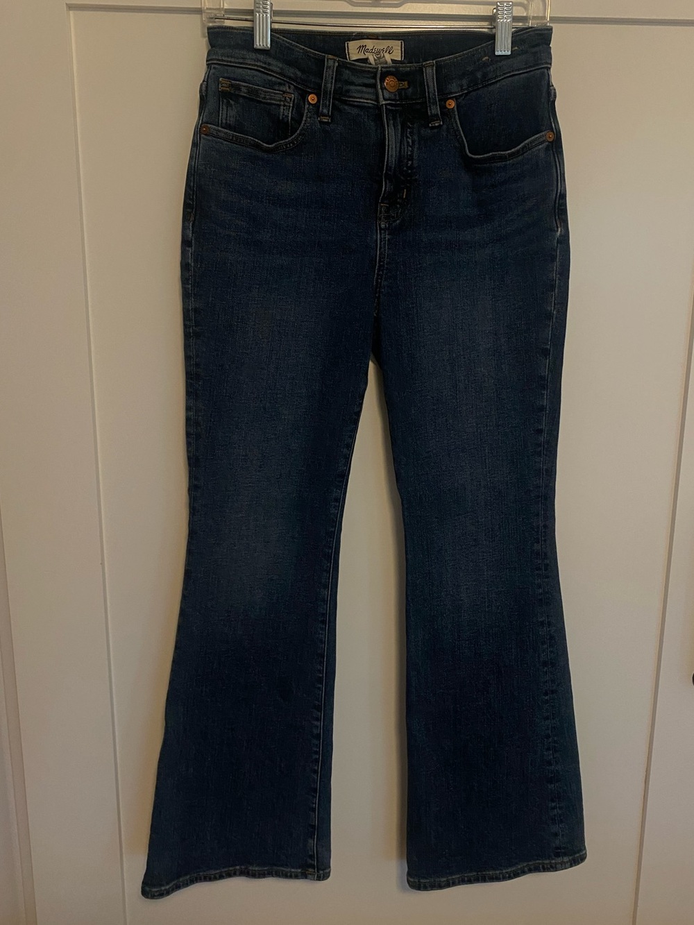 Madewell Dark Blue skinny- Flared Jeans - High Rise Wide Leg